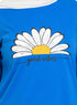 Royal Blue Printed Long - Sleeve Design 18 - Khotwh